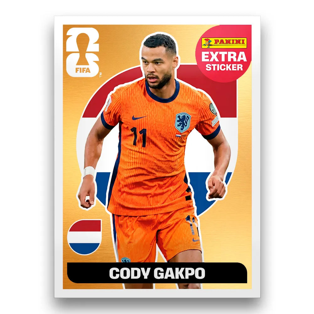 Figurinha Cody Gakpo Extra Sticker Legend FIFA World Cup 2026™