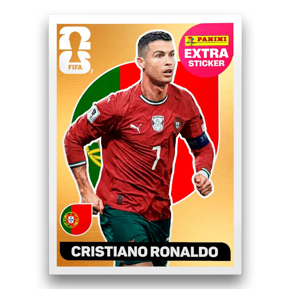 Figurinha Cristiano Ronaldo Extra Sticker Legend FIFA World Cup 2026™