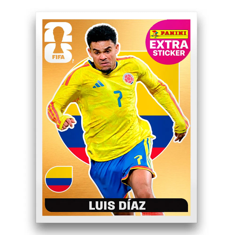 Figurinha Luis Díaz Extra Sticker Legend FIFA World Cup 2026™