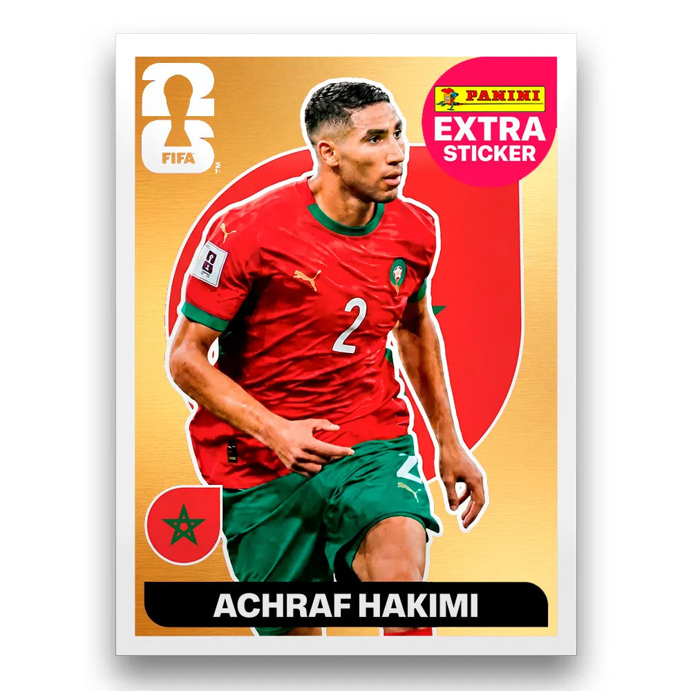 Figurinha Achraf Hakimi Extra Sticker Legend FIFA World Cup 2026™