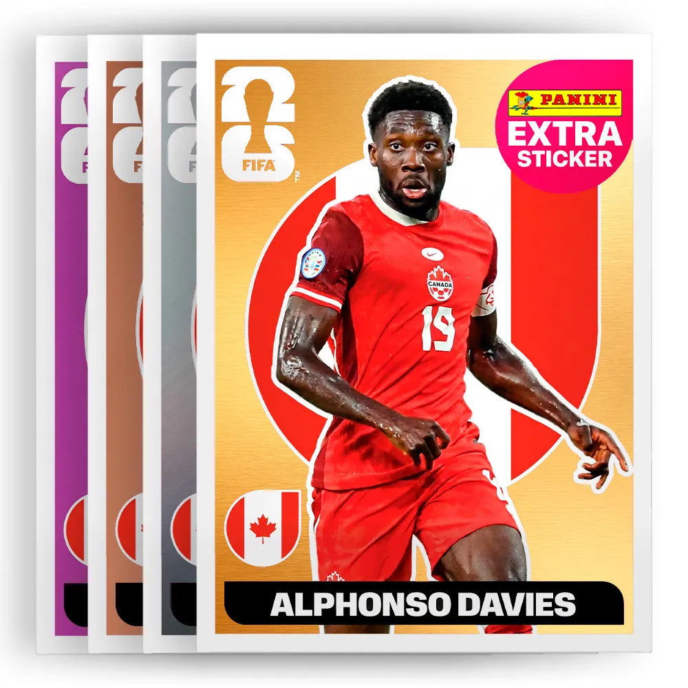 Figurinha Alphonso Davies Extra Sticker Legend FIFA World Cup 2026™