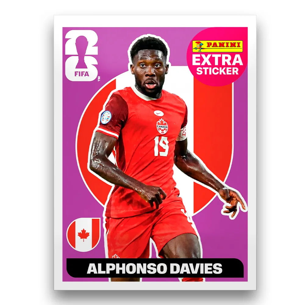 Figurinha Alphonso Davies Extra Sticker Legend FIFA World Cup 2026™