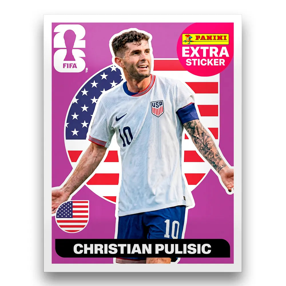 Figurinha Christian Pulisic Extra Sticker Legend FIFA World Cup 2026™
