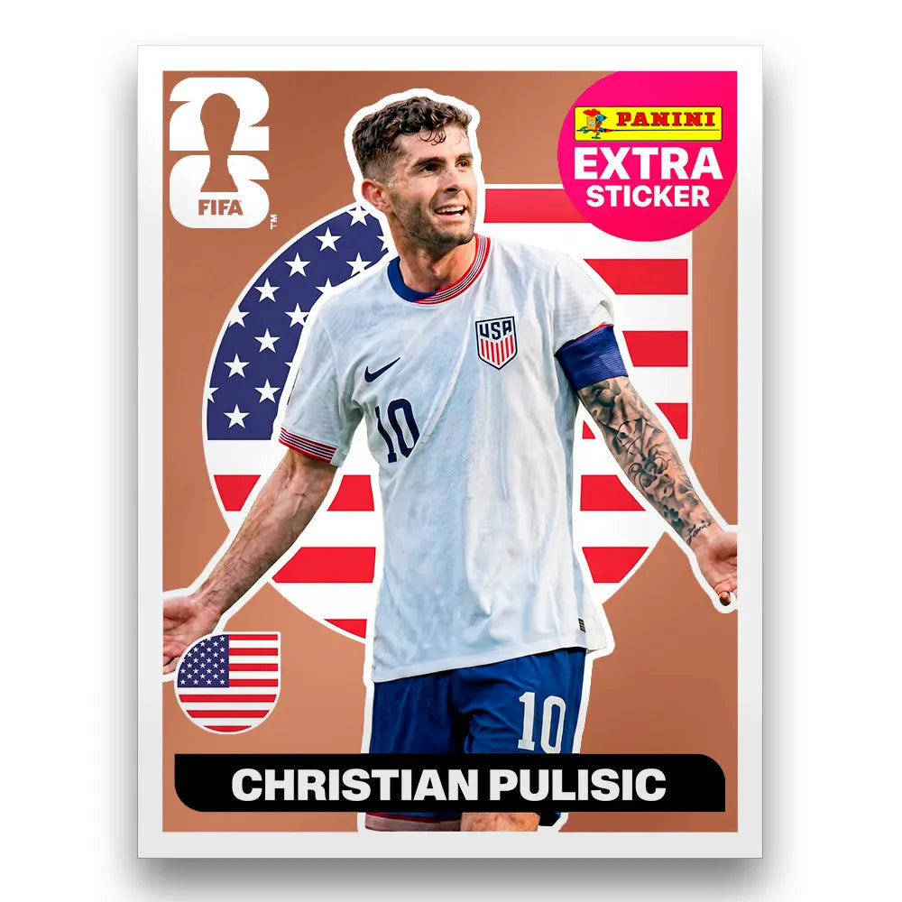 Figurinha Christian Pulisic Extra Sticker Legend FIFA World Cup 2026™