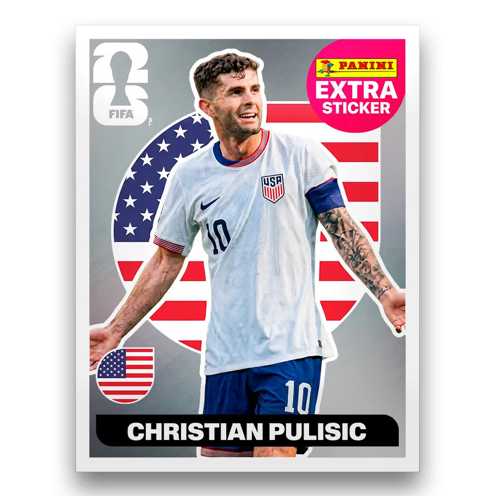 Figurinha Christian Pulisic Extra Sticker Legend FIFA World Cup 2026™