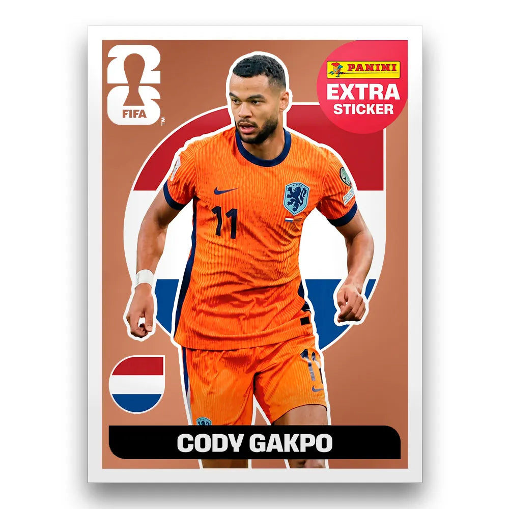 Figurinha Cody Gakpo Extra Sticker Legend FIFA World Cup 2026™