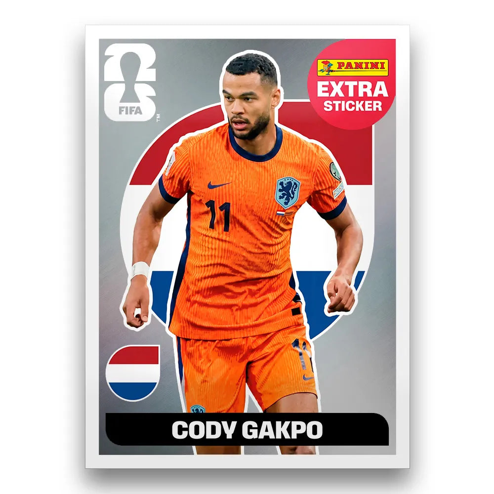 Figurinha Cody Gakpo Extra Sticker Legend FIFA World Cup 2026™