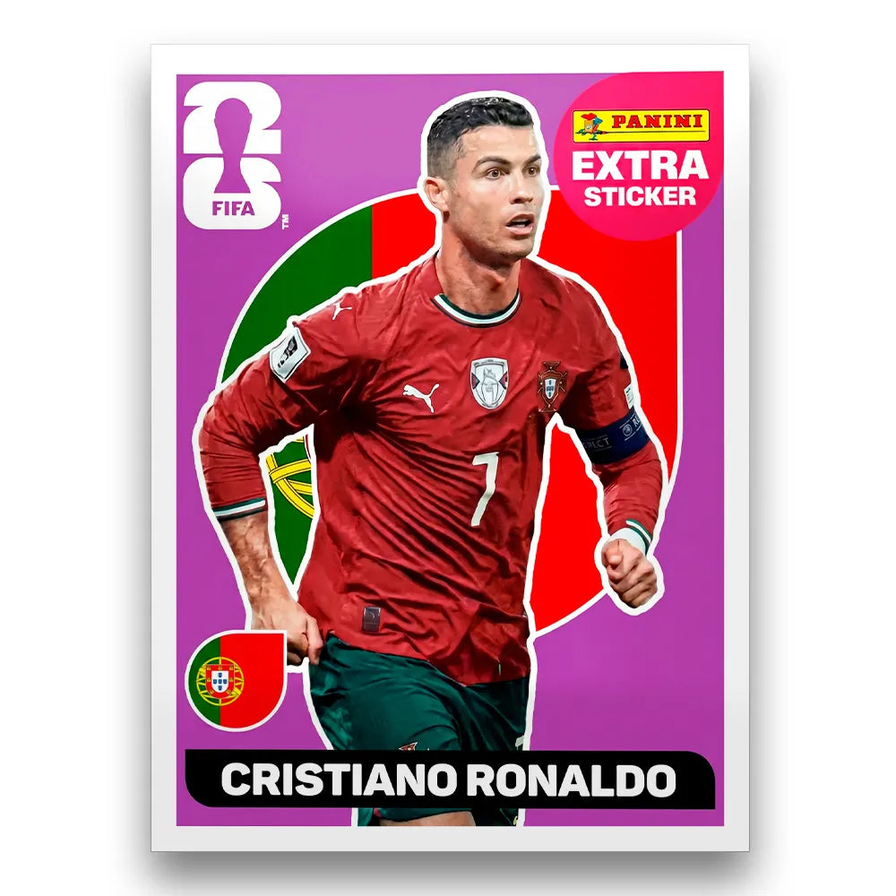 Figurinha Cristiano Ronaldo Extra Sticker Legend FIFA World Cup 2026™