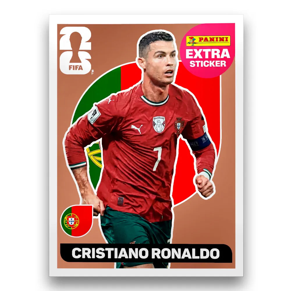 Figurinha Cristiano Ronaldo Extra Sticker Legend FIFA World Cup 2026™