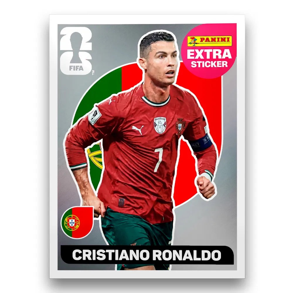 Figurinha Cristiano Ronaldo Extra Sticker Legend FIFA World Cup 2026™