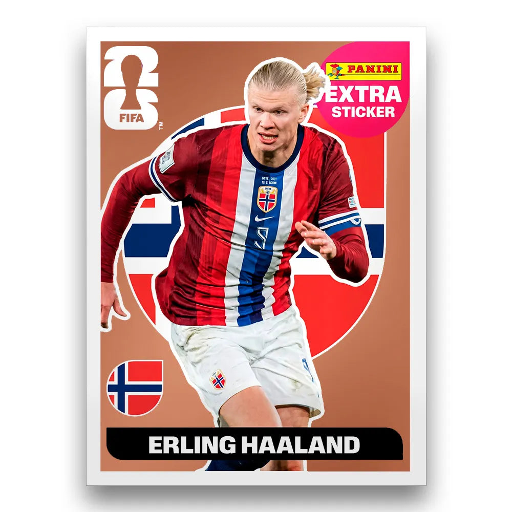 Figurinha Erling Haaland Extra Sticker Legend FIFA World Cup 2026™
