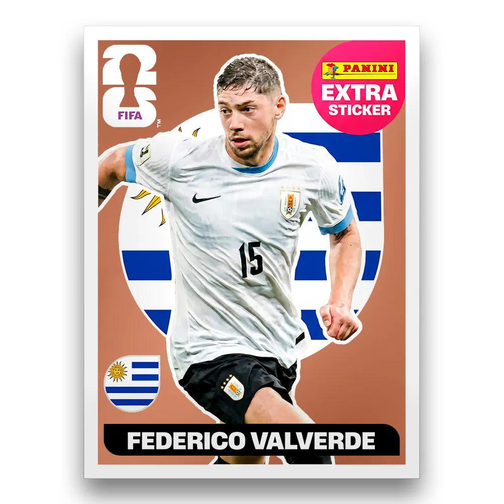 Figurinha Federico Valverde Extra Sticker Legend FIFA World Cup 2026™