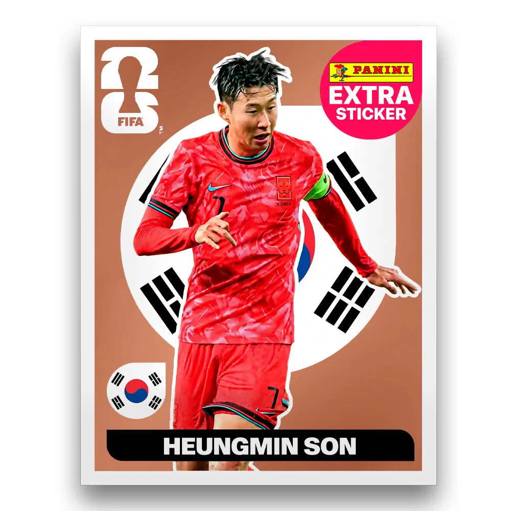 Figurinha Heungmin Son Extra Sticker Legend FIFA World Cup 2026™