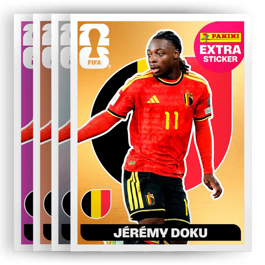 Figurinha Jérémy Doku Extra Sticker Legend FIFA World Cup 2026™