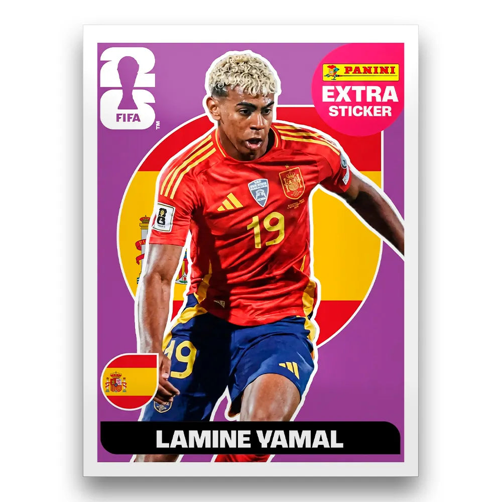 Figurinha Lamine Yamal Extra Sticker Legend FIFA World Cup 2026™