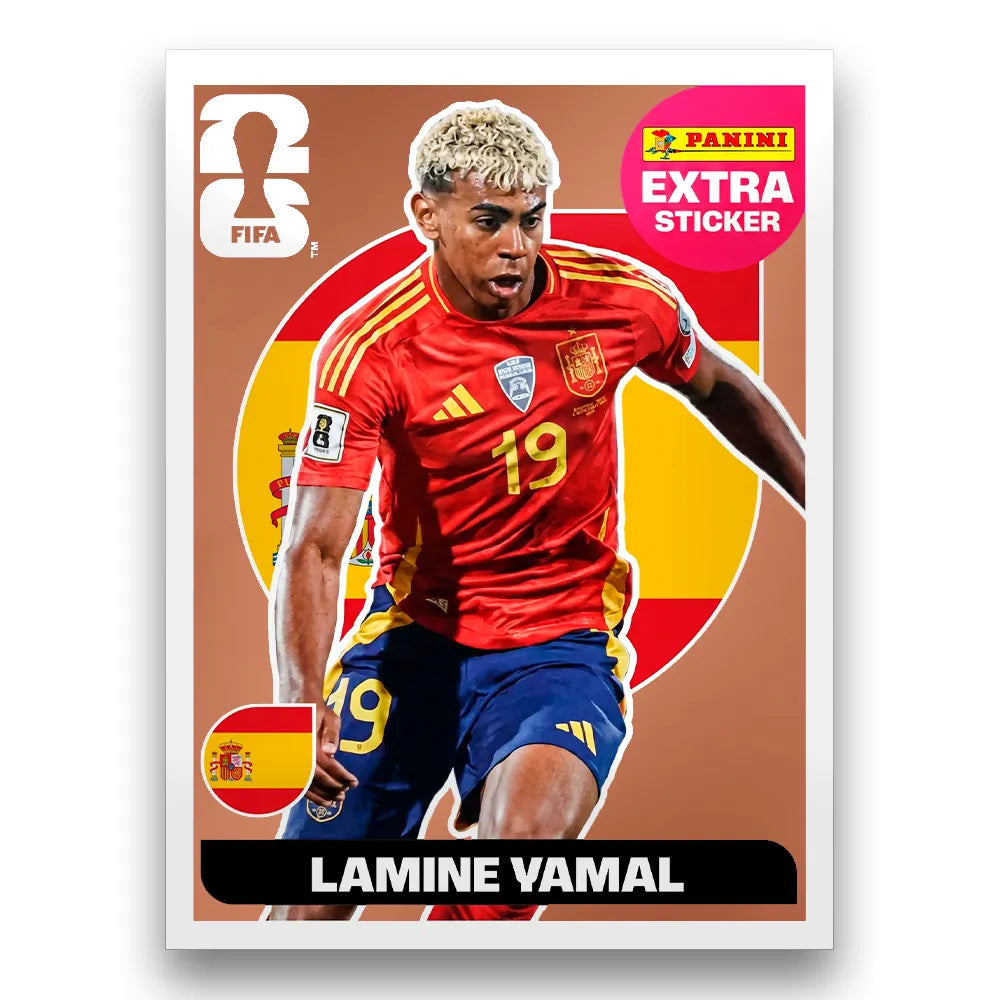 Figurinha Lamine Yamal Extra Sticker Legend FIFA World Cup 2026™