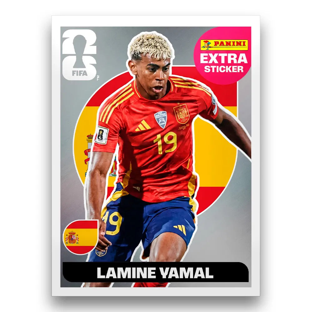 Figurinha Lamine Yamal Extra Sticker Legend FIFA World Cup 2026™