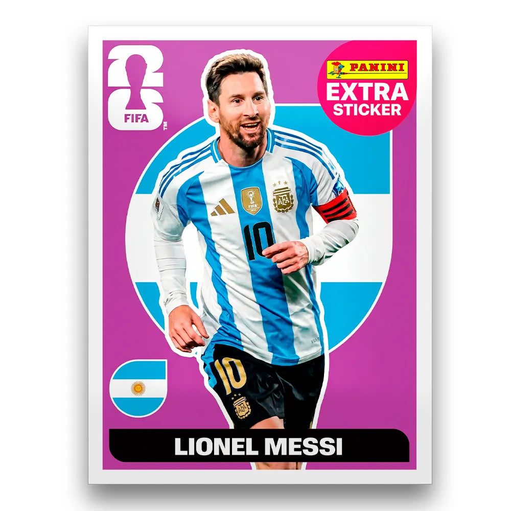 Figurinha Lionel Messi Extra Sticker Legend FIFA World Cup 2026™