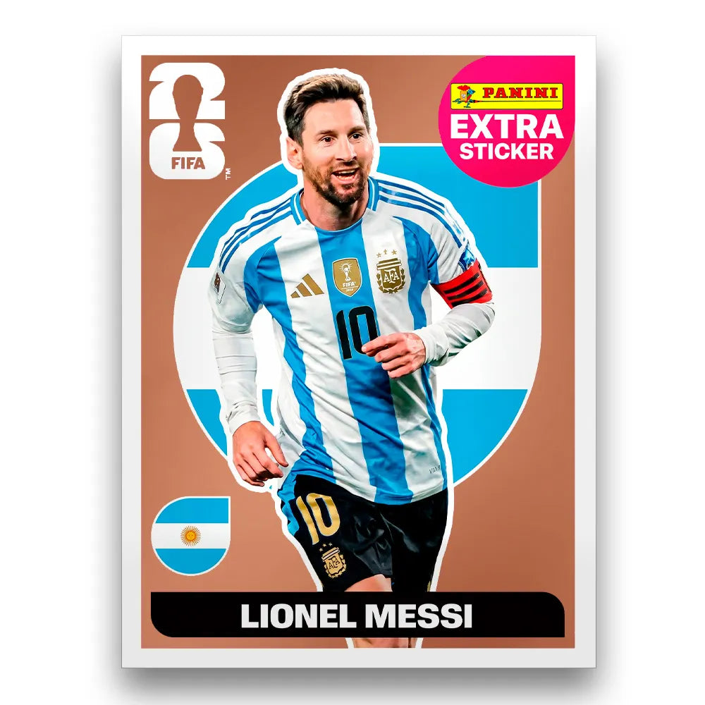 Figurinha Lionel Messi Extra Sticker Legend FIFA World Cup 2026™