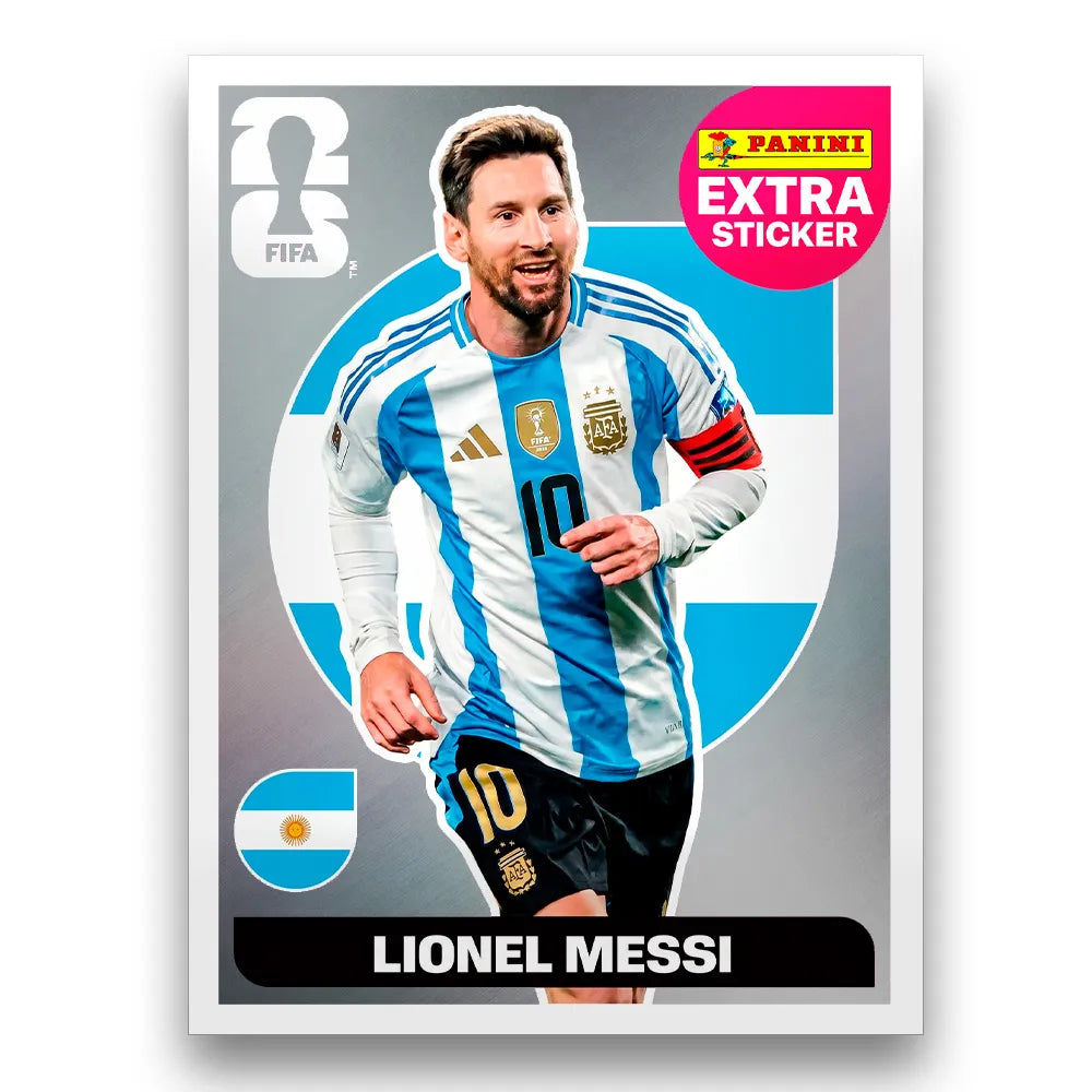 Figurinha Lionel Messi Extra Sticker Legend FIFA World Cup 2026™
