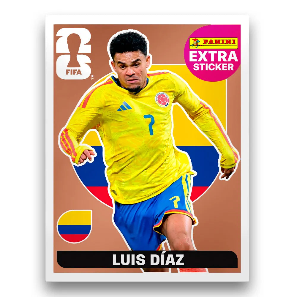 Figurinha Luis Díaz Extra Sticker Legend FIFA World Cup 2026™