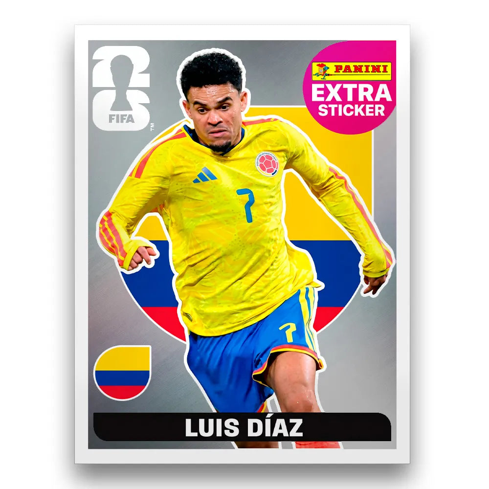 Figurinha Luis Díaz Extra Sticker Legend FIFA World Cup 2026™