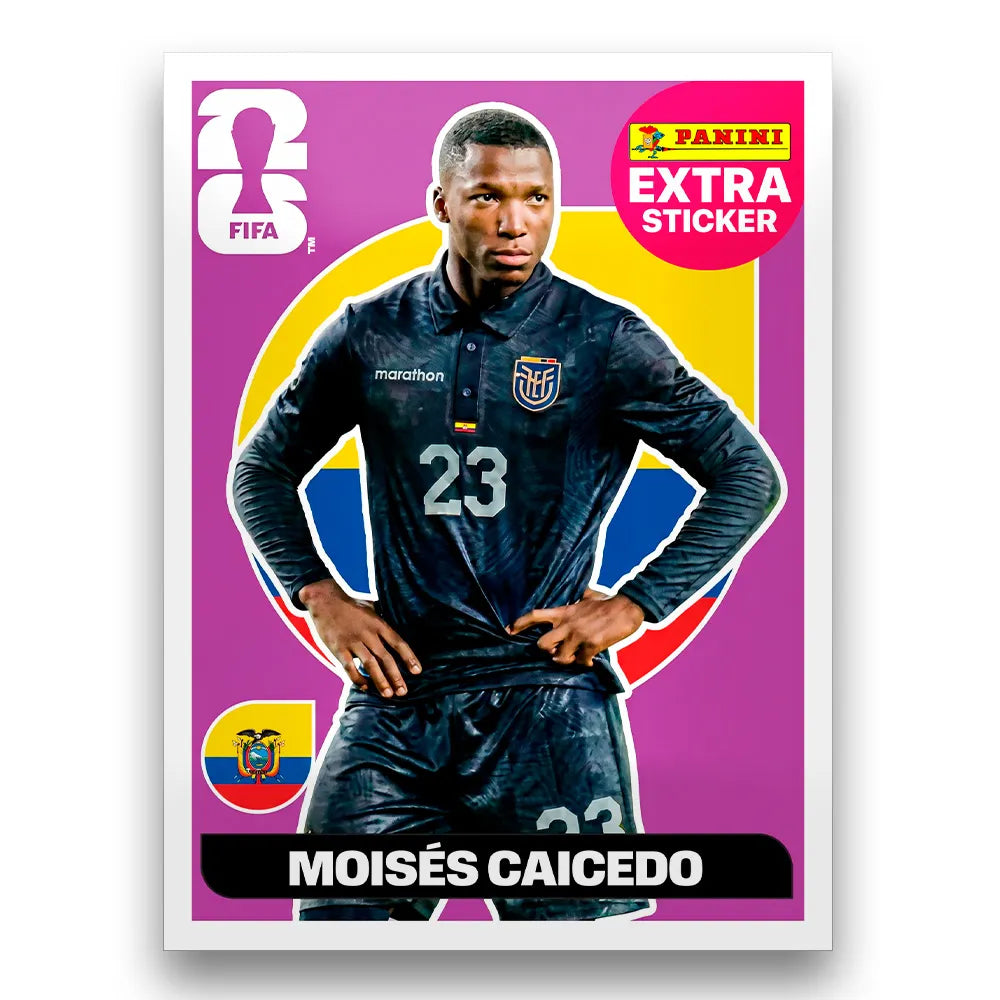Figurinha Moisés Caicedo Extra Sticker Legend FIFA World Cup 2026™