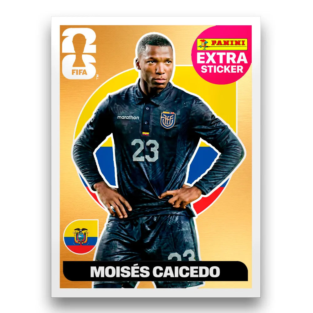 Figurinha Moisés Caicedo Extra Sticker Legend FIFA World Cup 2026™